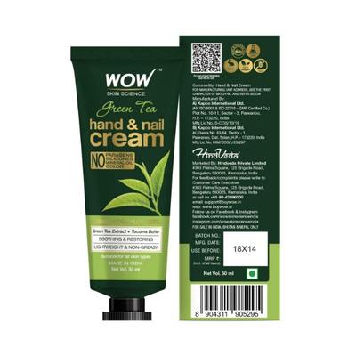 WOW Skin Science Green Tea Hand & Nail Cream 50 ml - Hand Creams