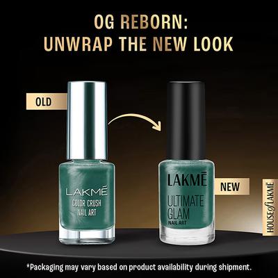 Lakme Color Crush Nailart M10 Fern Green 6 Ml - Nail Polish