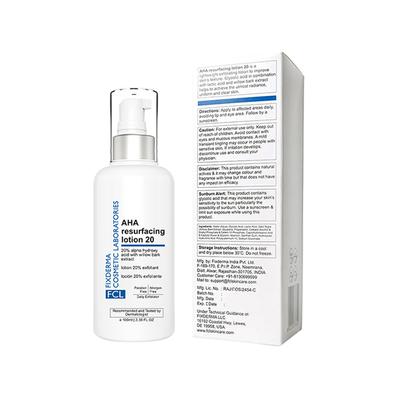 FCL Glycolic Acid AHA 20 Lotion for Body and Face, Dead Skin Remover, AHA Exfoliating Lotion 100 ml - Face Wash & Cleansers