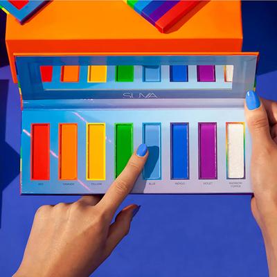 SUVA Beauty Pressed Pigment Palette - We Make Rainbows Jealous 11.7 gm - Face Palettes