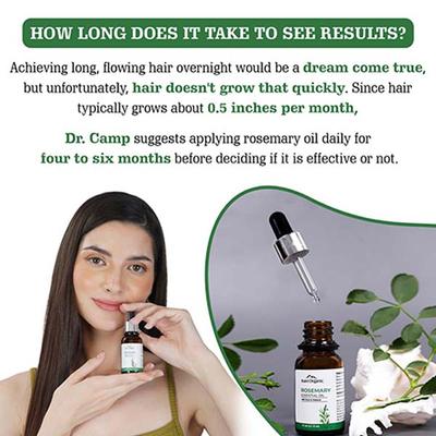 Aravi Organic 100% Pure Natural Rosemary Essential Oil For Hair Growth and Nourish Skin 10 ml - Essential Oils