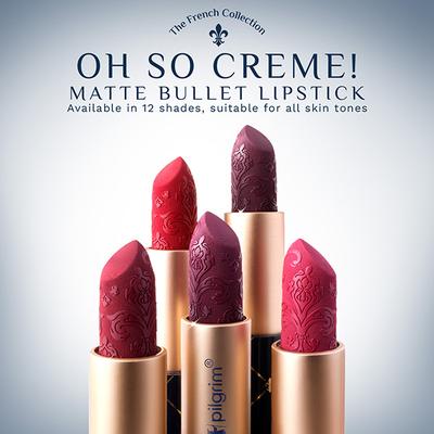Pilgrim Oh So Creme Lightweight Pigmented Bullet Lipstick Jolie Pink -12 4 g - Lipsticks