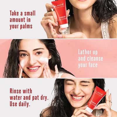 Lakme Strawberry Creme Face Wash-For Dry Skin 100 gm - Face Washes