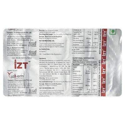 IZT Tablet 10's - Iron Supplement/Anaemia-Vma