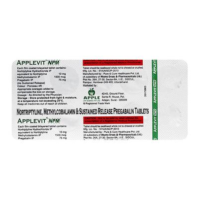 APPLEVIT NPM Tablet 10's - Neuropathic Pain-Dru