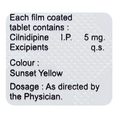 Cilnipres 5mg Tablet 10'S - Hypertension-Cal