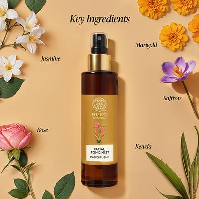 Forest Essentials Facial Tonic Mist Panchpushpfresh & Fragrant Unisex Toner Spray for Face 50 ml - Toners