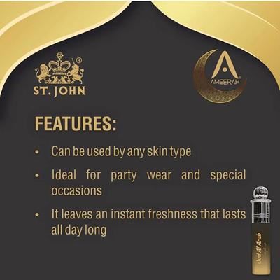 St. John Black Scent Roll On 8 ml - Men Deodorants/Roll-Ons