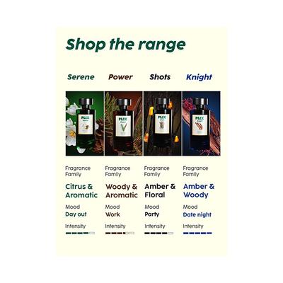 PLIX Mood Range Shots Perfume for Party - Perfect for Party & Night Outs, Long Lasting Fresh Vanilla & Amber Fragrance 100 ml - Perfumes (Edt/Edp)