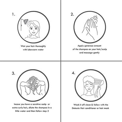 Detoxie Rice Water and Biotin Shampoo (Crafted for Bengaluru) 200 ml - Shampoos