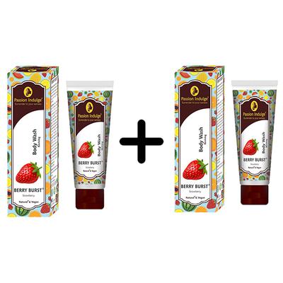 Passion Indulge BERRY BURST Body Wash 200ml For Reviving a Skin (1+1) - Shower Gels & Body Wash