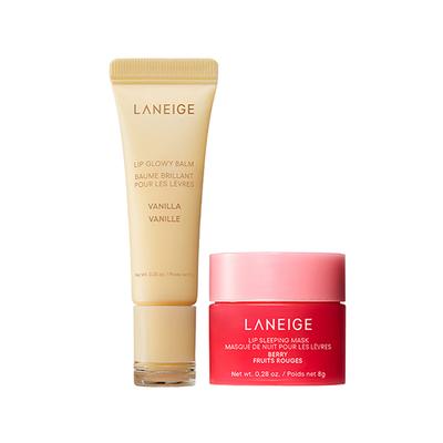 Laneige Lip Care Set 2.0 Berry Mini Lip Mask + Vanilla Lip Glowy Balm 1's - Lip Balms