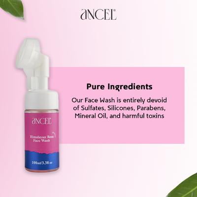 Ancel Himalayan Rose Foaming Face Wash 100 ml - Face Washes