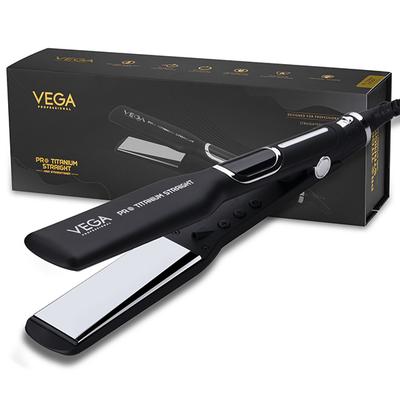 VEGA Professional Pro Titanium Straight Hair Straightener with 20 Sec Ultra Fast Heat Up, (VPPHS-03) 1's - Hair Dryers