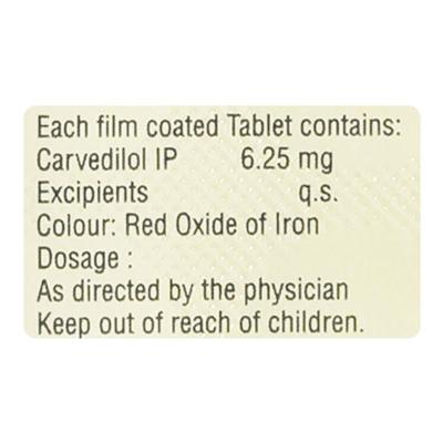 CARVISTAR 6.25 Tablet 15's - Hypertension-Bet