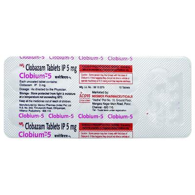 Clobium 5mg Tablet 10'S - Anxiety-Anx