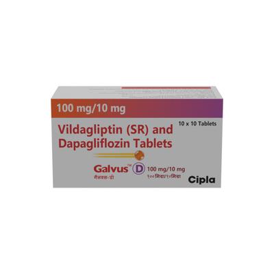 GALVUS D 100/10mg Tablet 10's - Diabetes-Ant
