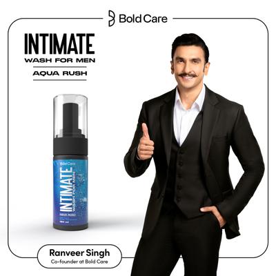 Bold Care Aqua Rush Intimate Wash for Men Aloe Vera & Green Tree Extract 120 ml - Intimate Care