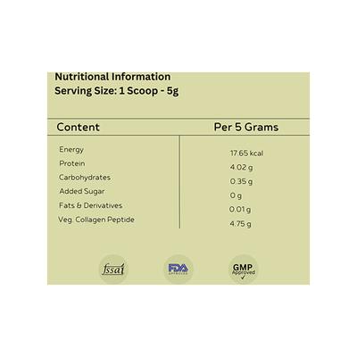 INJA Veg Collagen Powder - Green Apple Flavour 150 g - Hair & Skin