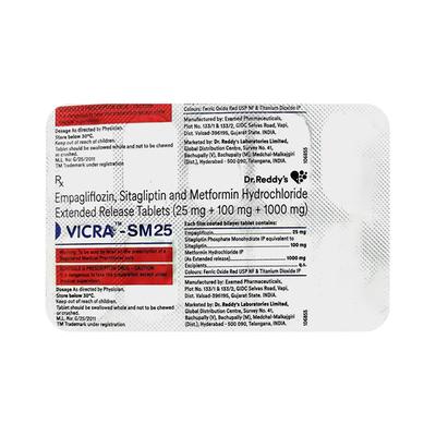 VICRA SM 25 Tablet 10's - Diabetes-Ant