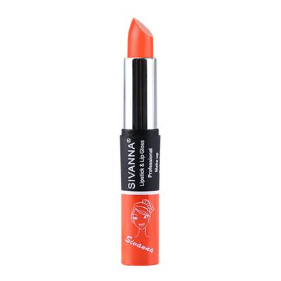 Sivanna Colors 2 in 1 Lipstick & Lip Gloss - DK061 02 20 gm - Lip Glosses