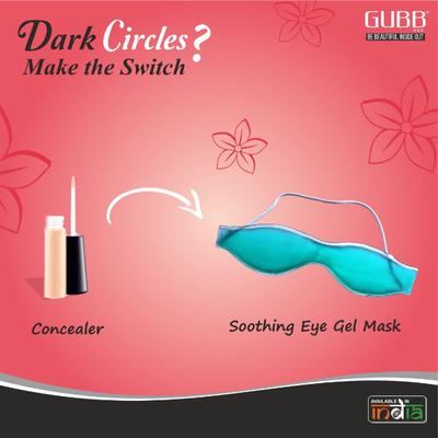 GUBB Soothing Eye Mask , Relaxing Eye Mask with Gel Beads - Grey 1's - Eye Masks