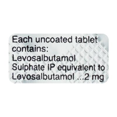 Levolin 2mg Tablet 10'S - Asthma/COPD-Ast
