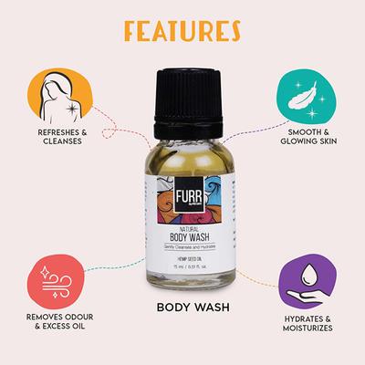 FURR By Pee Safe Essential Nourishment Kit Blend of Natural Oils Nourishes Hair, Scalp & Body Reduces Stretch Marks & moisturises skin All Skin types 1's - Hair Treatment