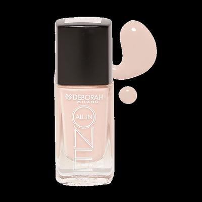Deborah Milano All In One Nail Enamel - 1 Nude Rose 9.5 ml - Nail Polish