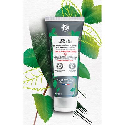 Yves Rocher Pure Menthe The Pore Clearing Charcoal Mask 75 ml - Masks & Peels