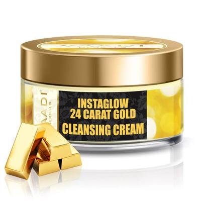 Vaadi Herbals 24 Carat Gold Cleansing Cream - Marigold Oil & Wheatgerm Oil 50 gm - Face Creams