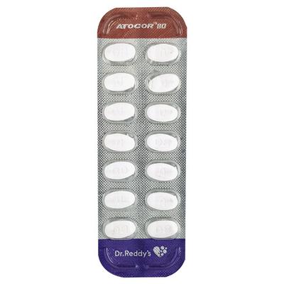 Atocor 80mg Tablet 14'S - High Cholesterol-Dys