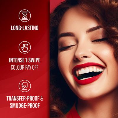 Faces Canada Comfy Matte Wow Liquid Lipstick - Ruby Rouge 05, One Swipe Application 3.8 ml - Liquid Lipsticks