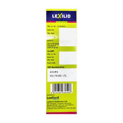 Lexilid 100mg Dry Syrup 30ml - Bacterial Infections-OAB