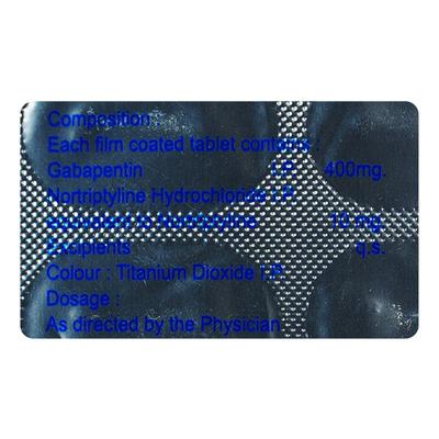 Gapitas NT 400/10mg Tablet 10'S - Neuropathic Pain-Dru