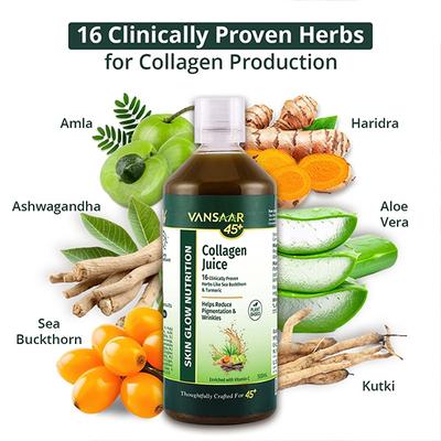 Vansaar 45+ Collagen Juice 500 ml - Ayurvedic Juices