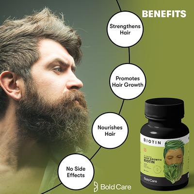 Bold Care Hair Regrowth Combo Pack (Minoxidil Hair Growth Oil 60 ml + Biotin Hair Growth Tablet 60's) - Hair Treatment