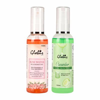 Globus Naturals Rose & Cucumber Facial Skin Toner 100 ml - Toners
