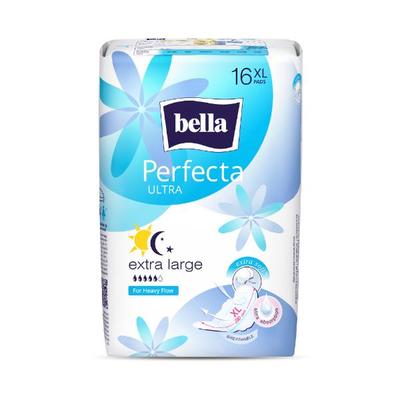 Bella Perfecta Ultra Extra Soft Sanitary Pads - Maxi Blue (XL) 16's - Sanitary Napkins