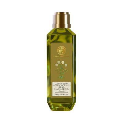 Forest Essentials Ayurvedic Herb Enriched Head Massage Oil Japapattiimproves Texture & Volume 200 ml - Hair Oils