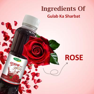 Swadeshi Gulab Ka Sharbat 700 ml - Ayurvedic Juices