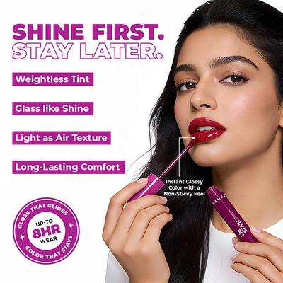 Lamel Lip Stain Hydrating Lip Tint 04 Temtation 2.7 gm - Lip Stains & Tints