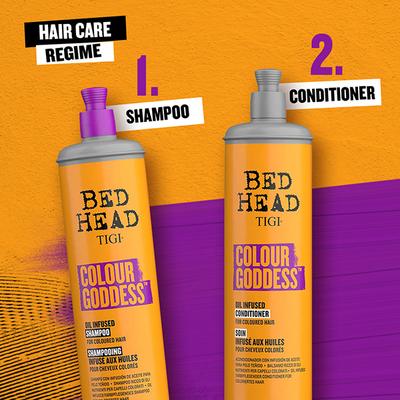 TIGI Bed Head Colour Goddess Oil Infused Shampoo for Coloured Hair 600 ml - Shampoos