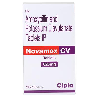 Novamox CV 625mg Tablet 10'S - Bacterial Infections-Pen