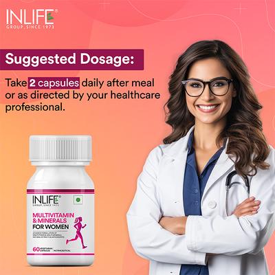 Inlife Multivitamin & Minerals Capsule - Women 60's - Women Health