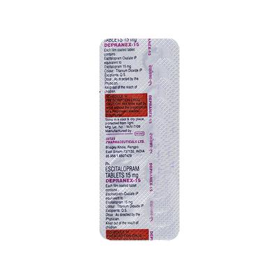 Depranex 15mg Tablet 10'S - Depression-Ant