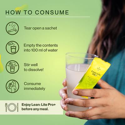 Setu Lean Lite Pro+ Weight Management Gut Health Powder for Men & Women - 15 Servings each 1's - Multi-Vitamins