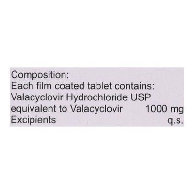 Valanext 1000mg Tablet 3'S - Viral infections-Ant