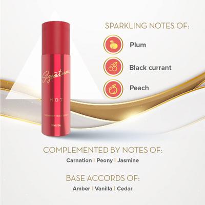 Signature HOT Perfume Spray (Combo Pack 60 ml EDP+ 200 ml deo) 260 ml - Perfumes (Edt/Edp)
