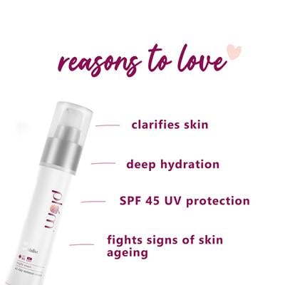 Plum Bright Years All-Day Defence Cream - SPF PA+++ 45 50ml - Dark Circle & Wrinkle Busters